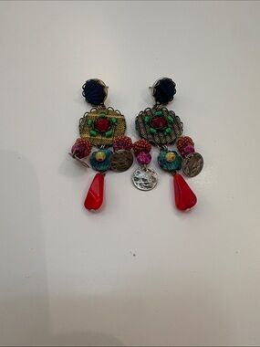 Ayalabar Bohemian Red Drop Dangle Earrings - Women Jewelry